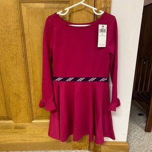 - Ralph Lauren Fuchsia Kids Dress with Striped Waistband